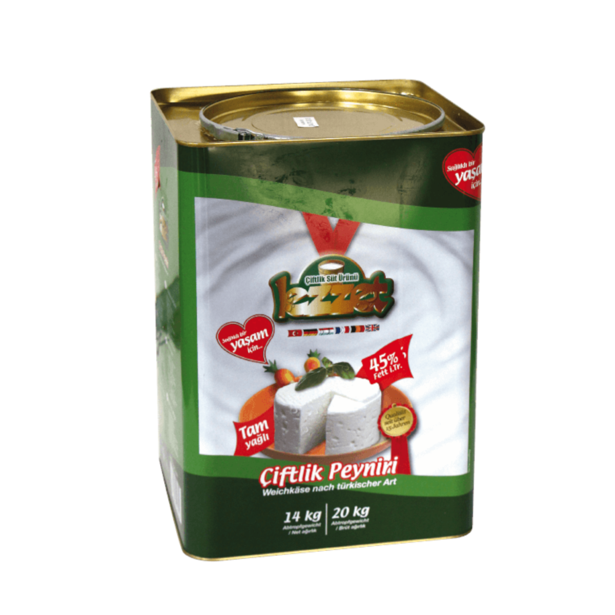 Lezzet Feta Kaas 14kg for producten istanbulfood