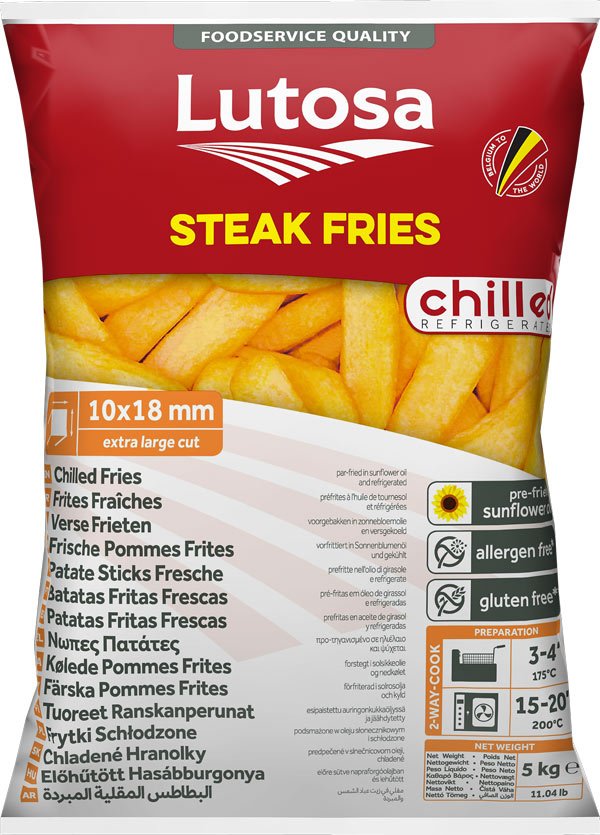 FRIET-LUTOSA-STEACKHOUSE FRIET LUTOSA STEACKHOUSE 4X2.5KG - Afbeelding 1